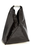 japanese classic semi-gloss leather handbag