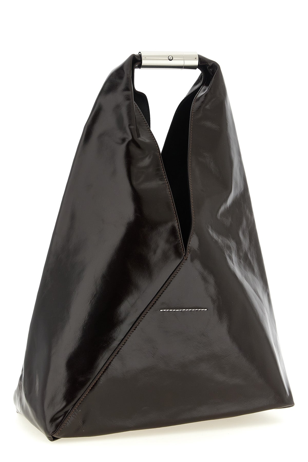 japanese classic semi-gloss leather handbag