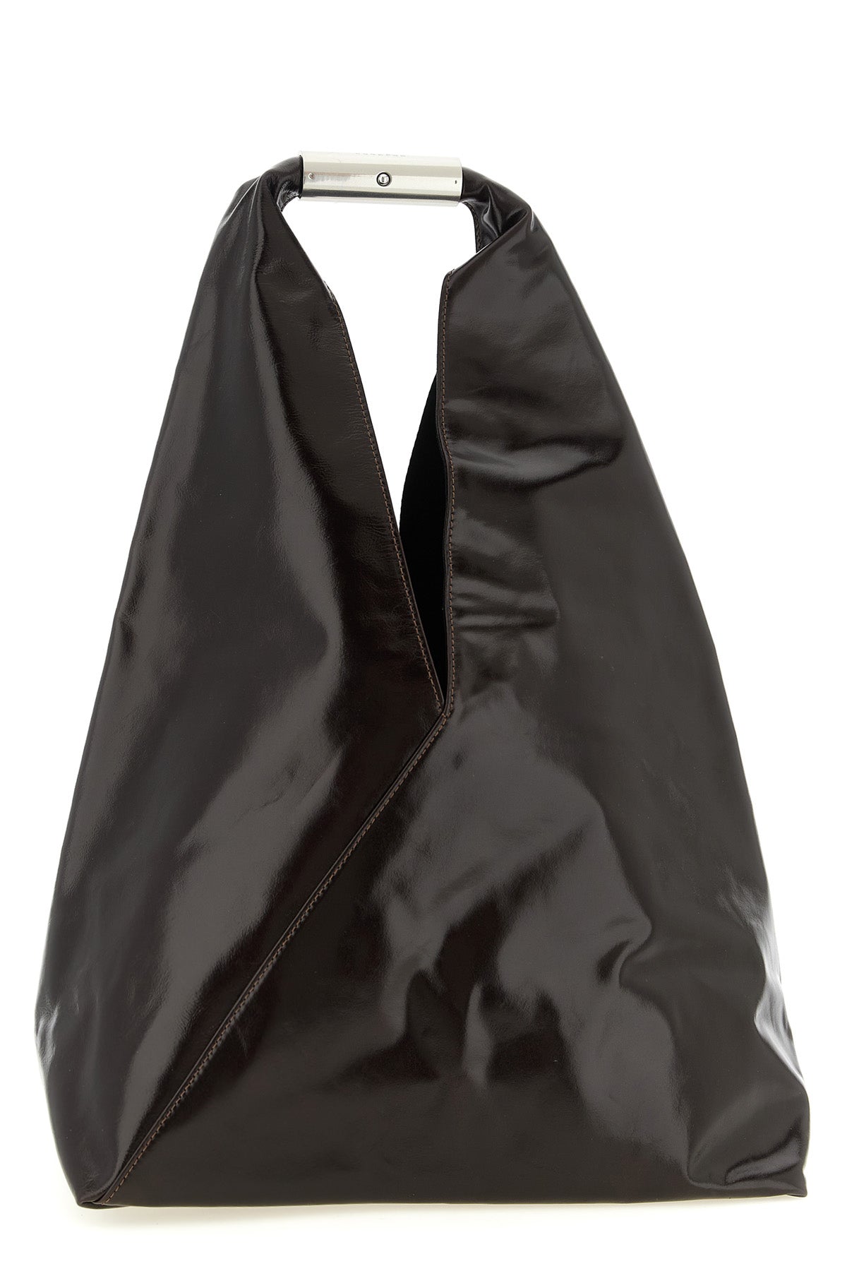 japanese classic semi-gloss leather handbag