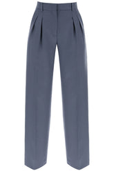 sbiru double pleat trousers