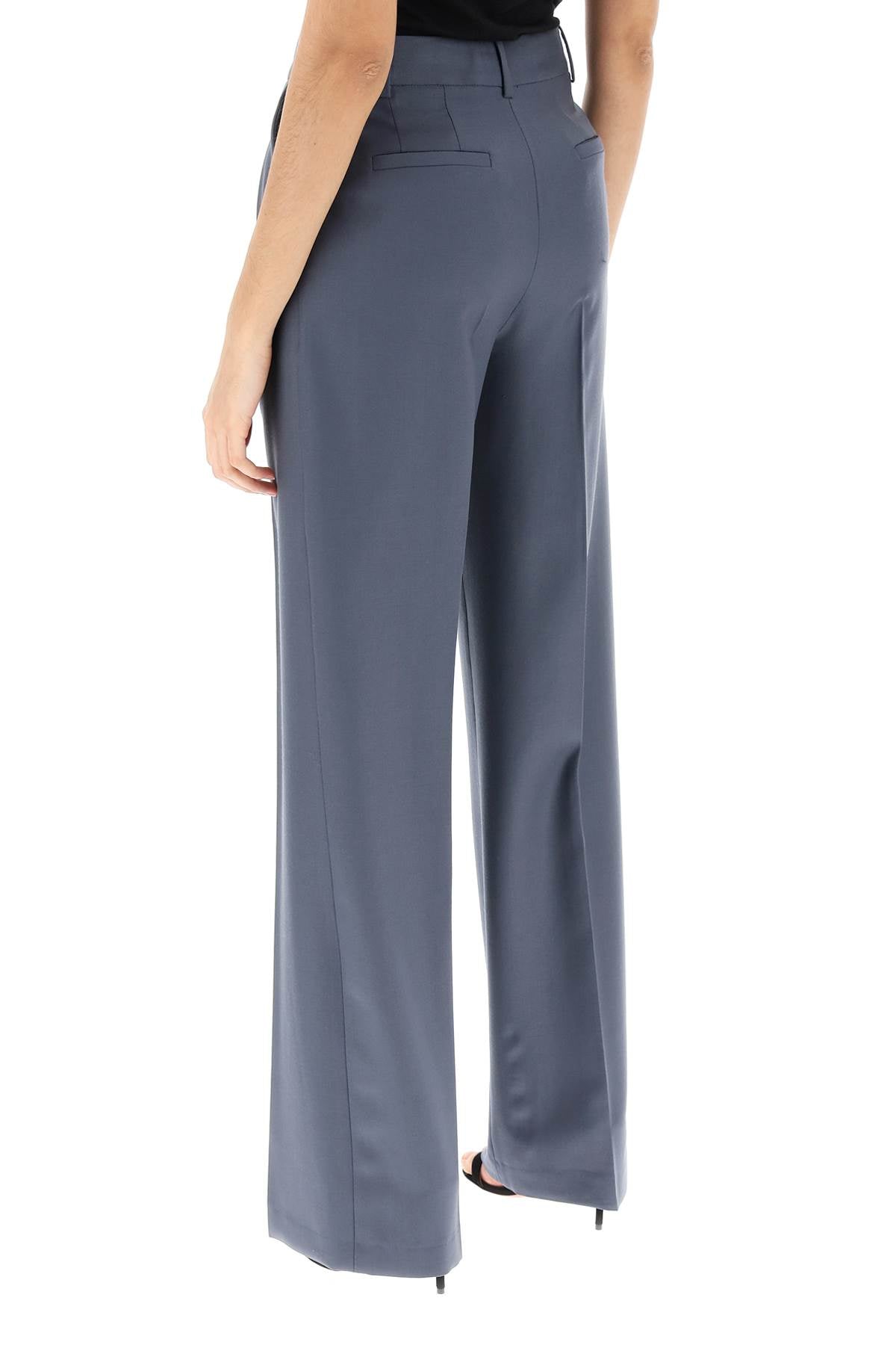 sbiru double pleat trousers