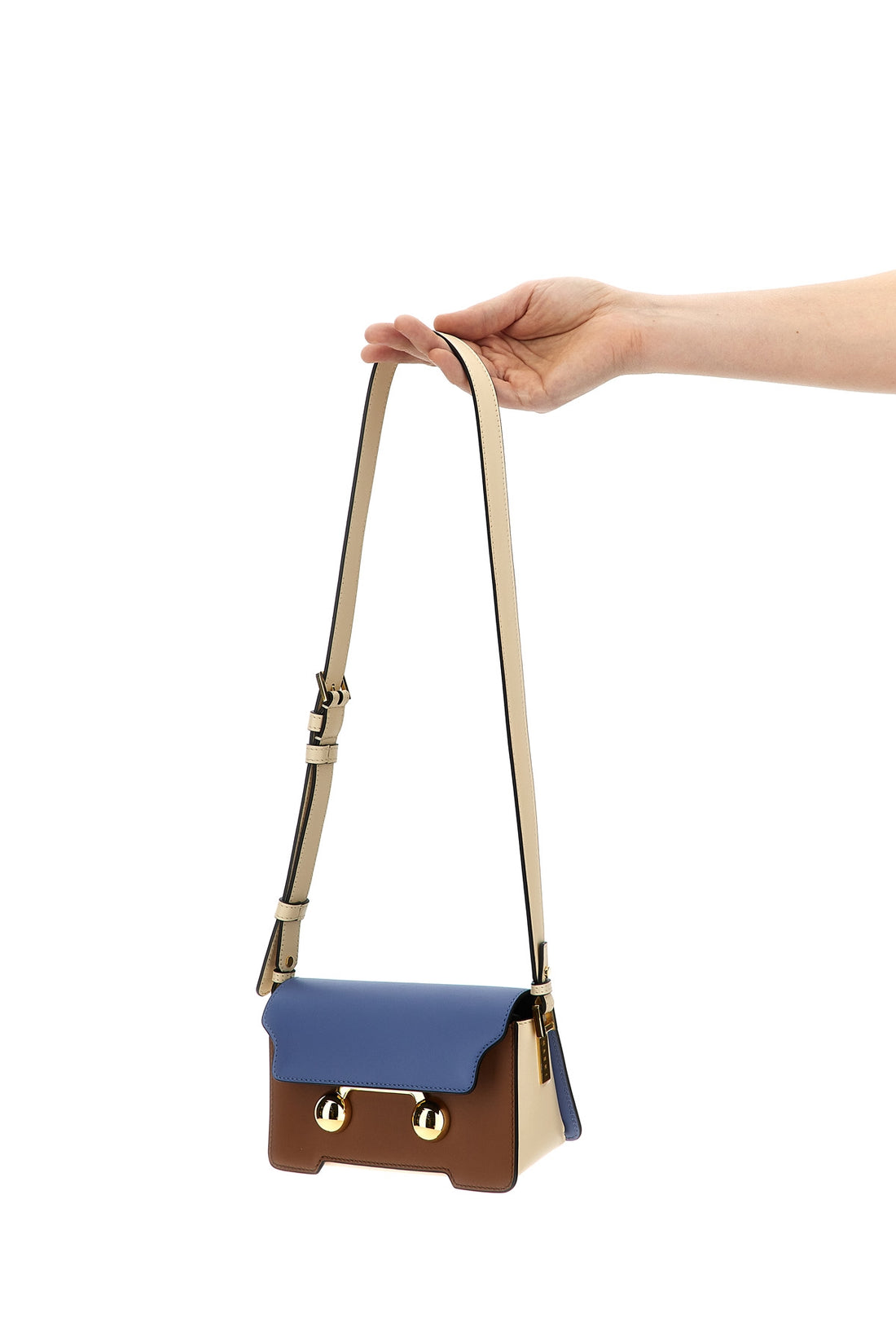 MARNI OS trunkaroo mini leather shoulder bag