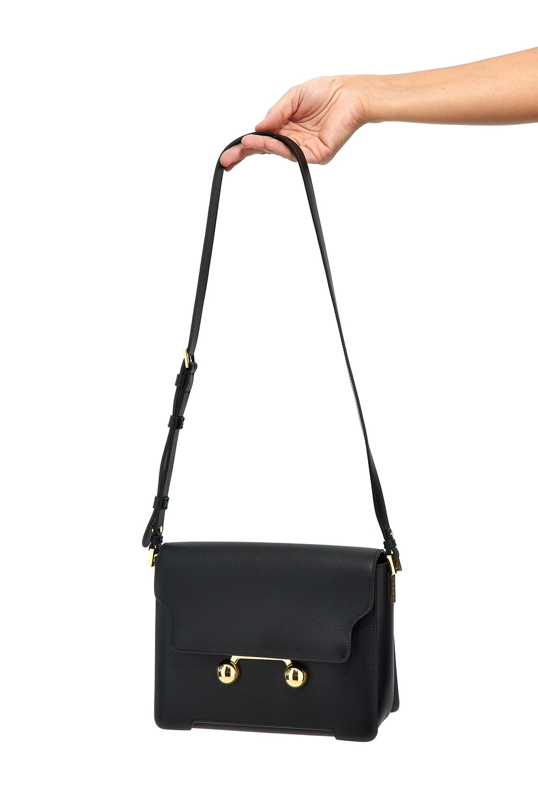 MARNI OS trunkaroo medium leather shoulder bag