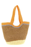 small seaside shopping bag in hand-woven raffia paper
