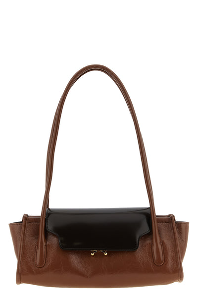 the marni trunkette shoulder bag redefines the structural codes of the brand t