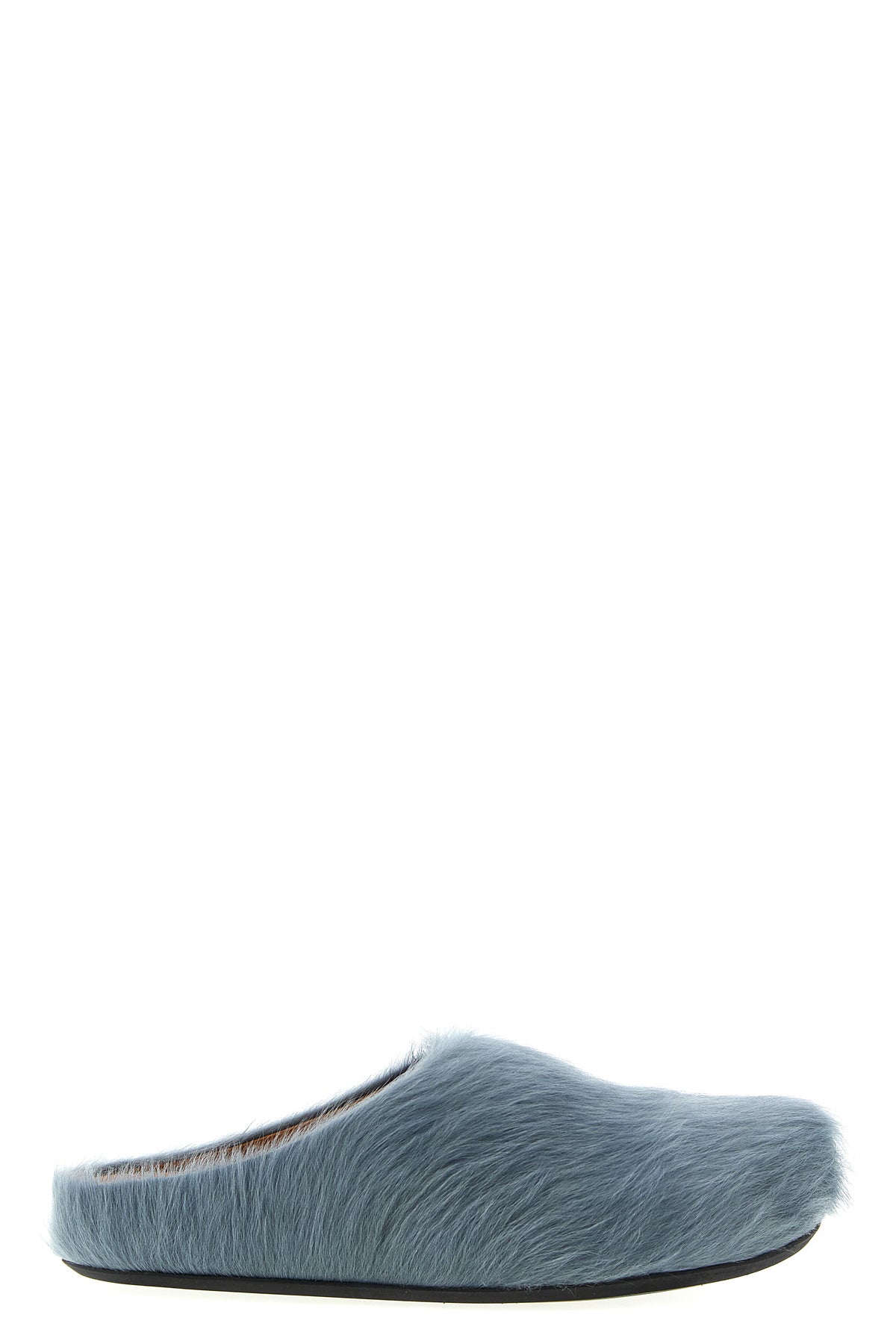 fussbett long-haired calf leather sabots