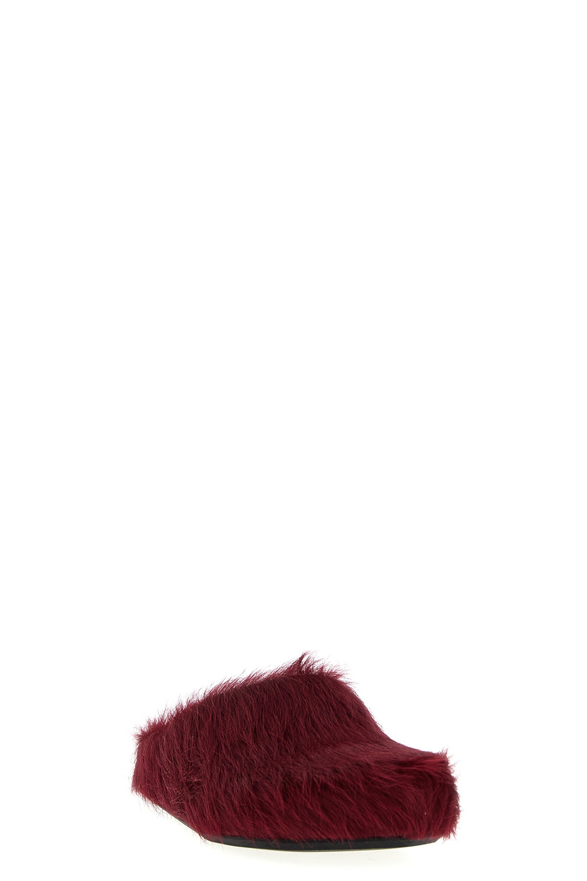 fussbett long-haired calf leather sabots