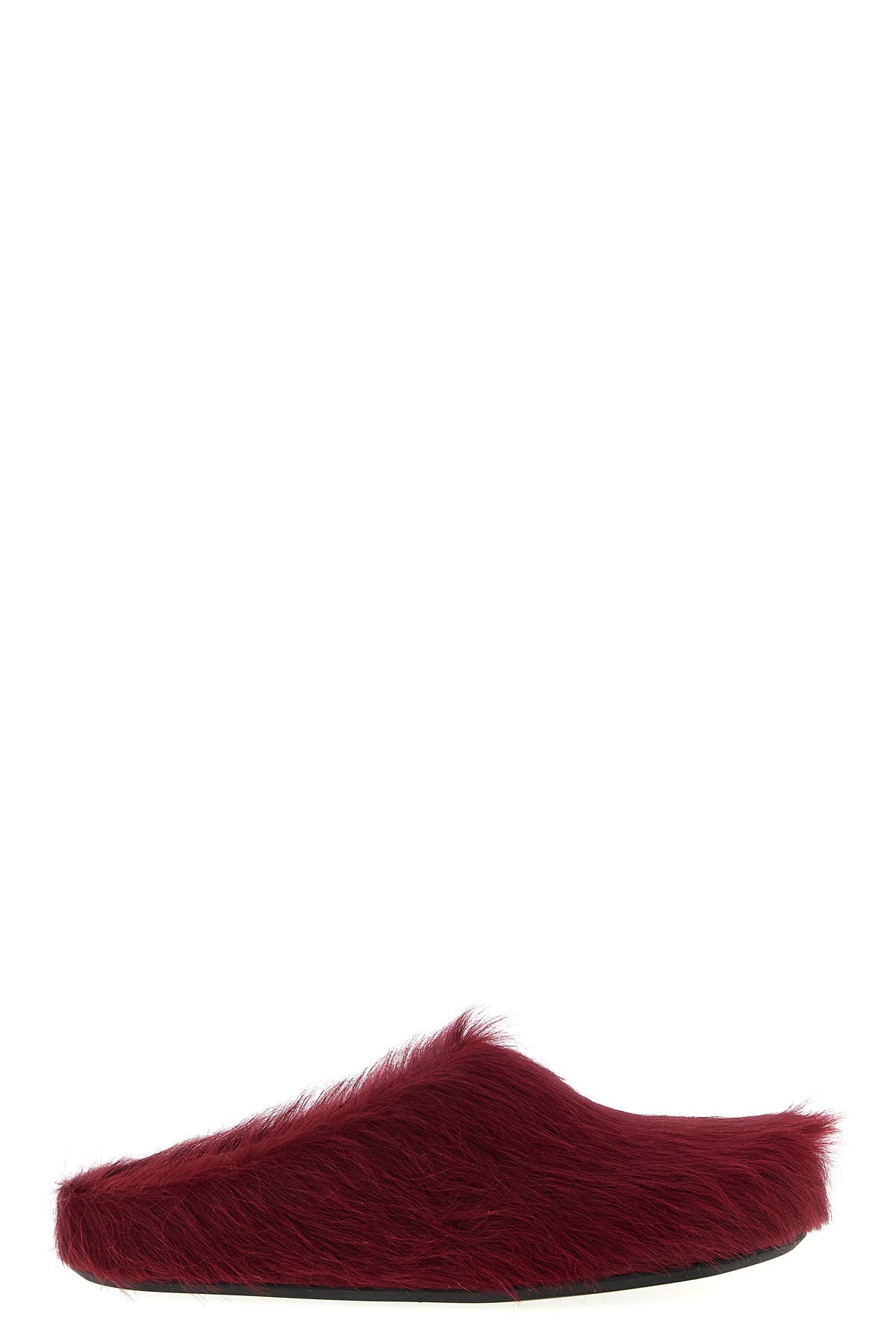 fussbett long-haired calf leather sabots