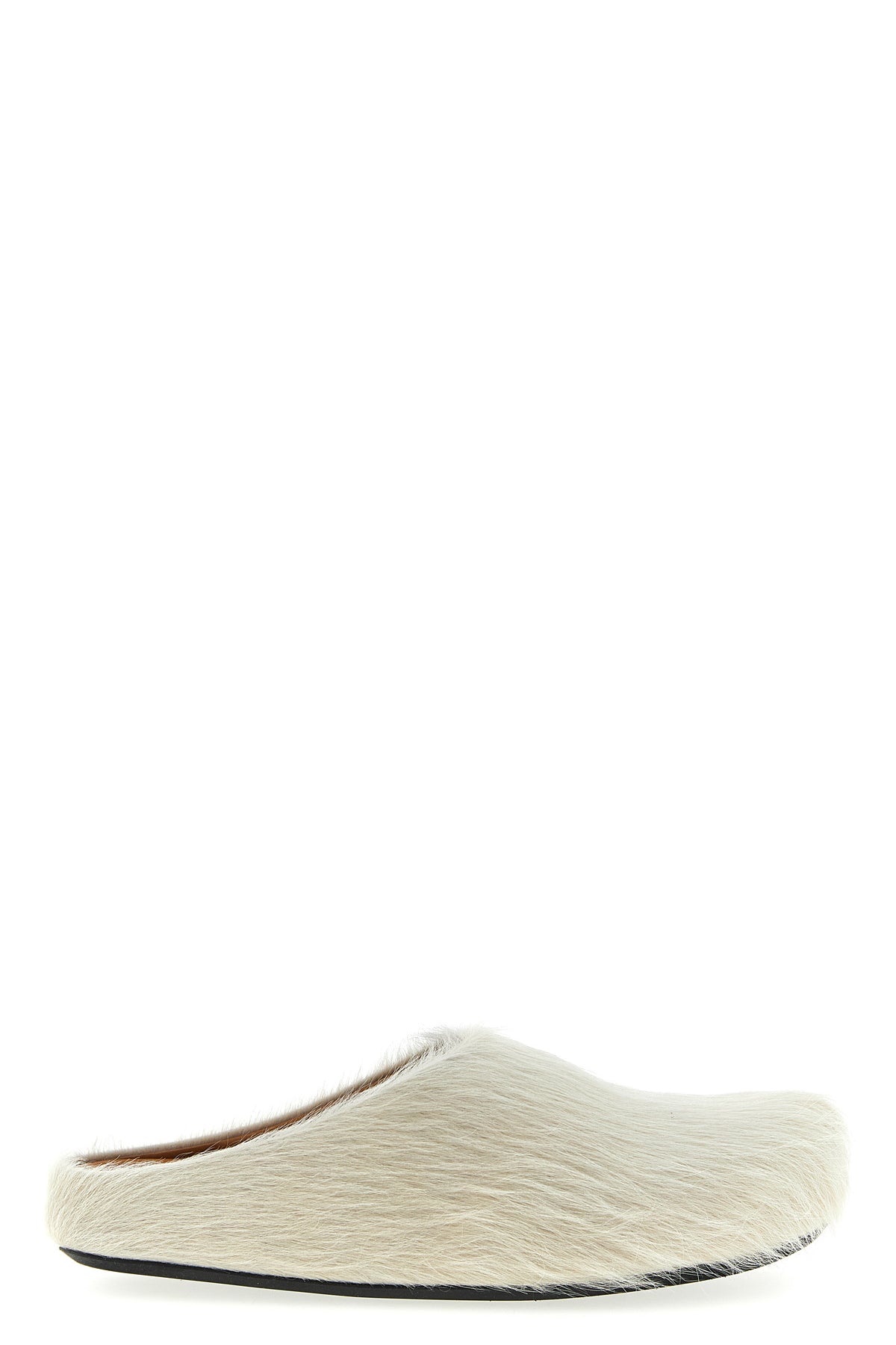 fussbett long-haired calf leather sabots