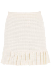 knitted mini skirt in sequin knit