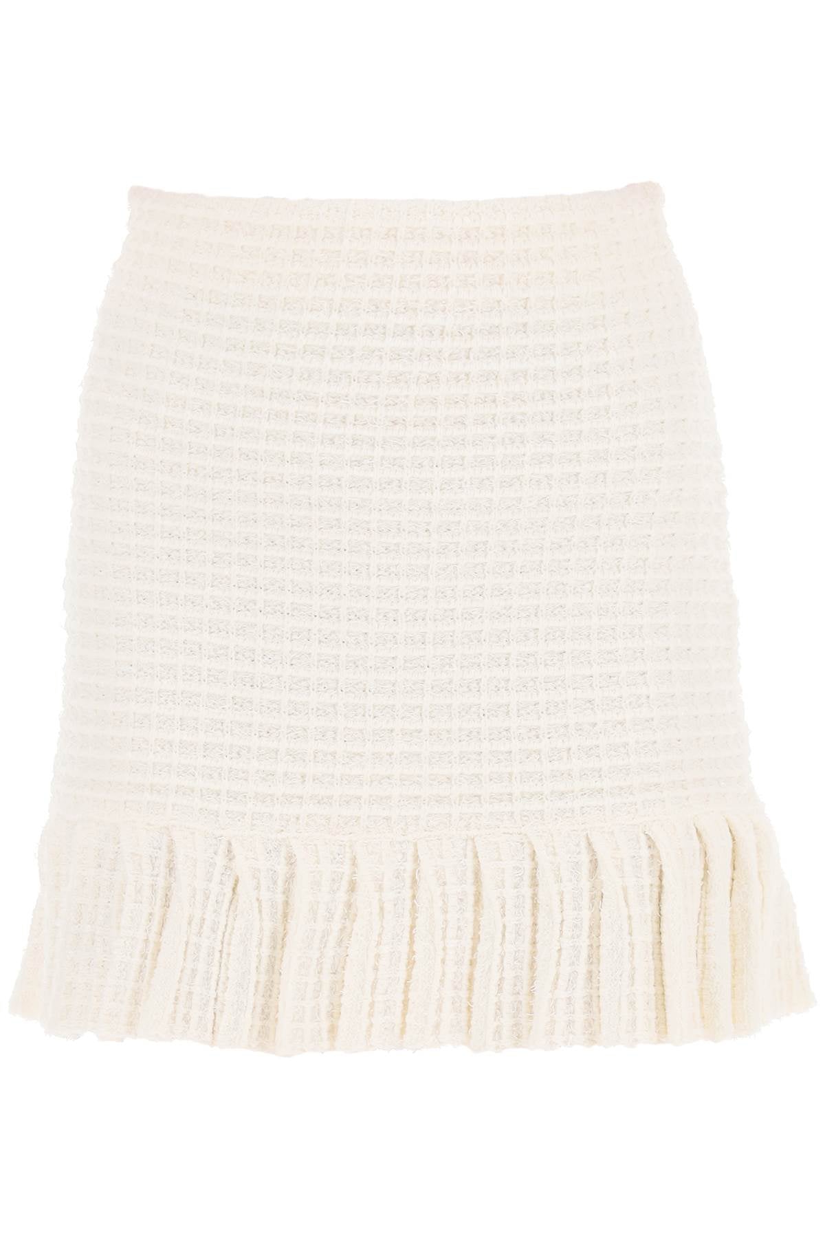 knitted mini skirt in sequin knit