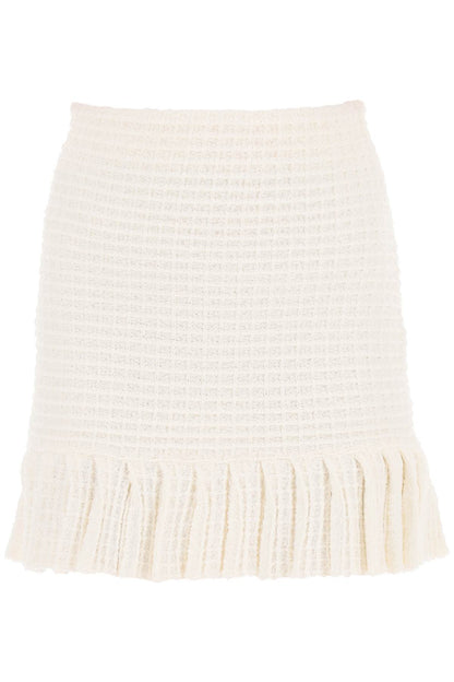 knitted mini skirt in sequin knit