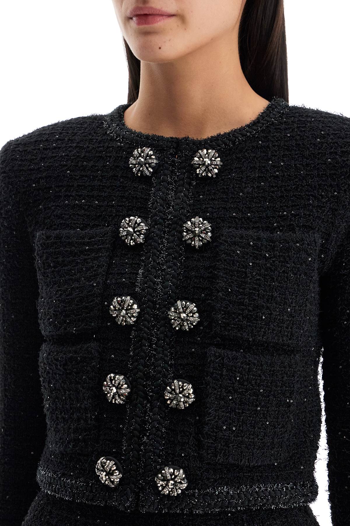 short jacket with sequins