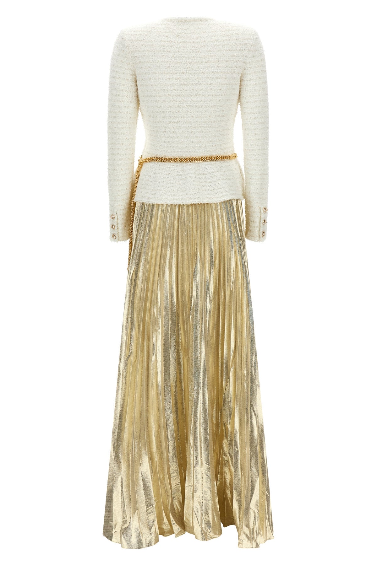 the self-portrait long dress masterfully blends two sartorial souls into one el