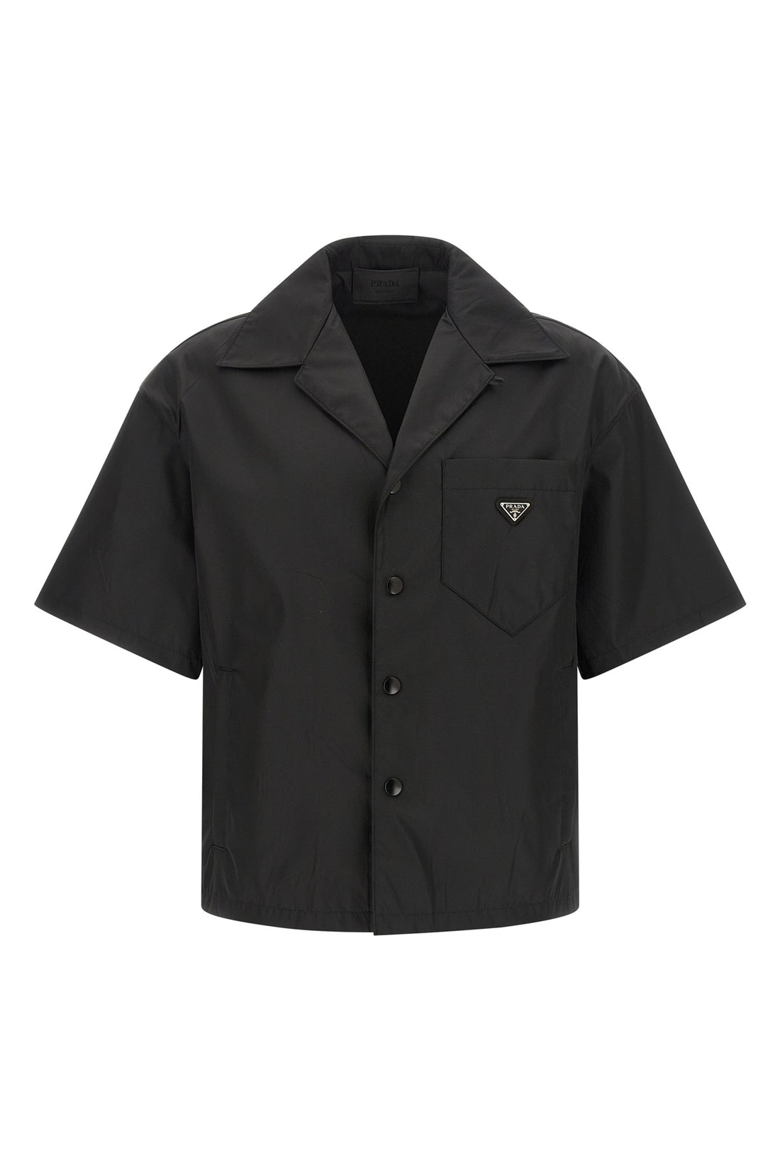 PRADA L re-nylon bowling shirt