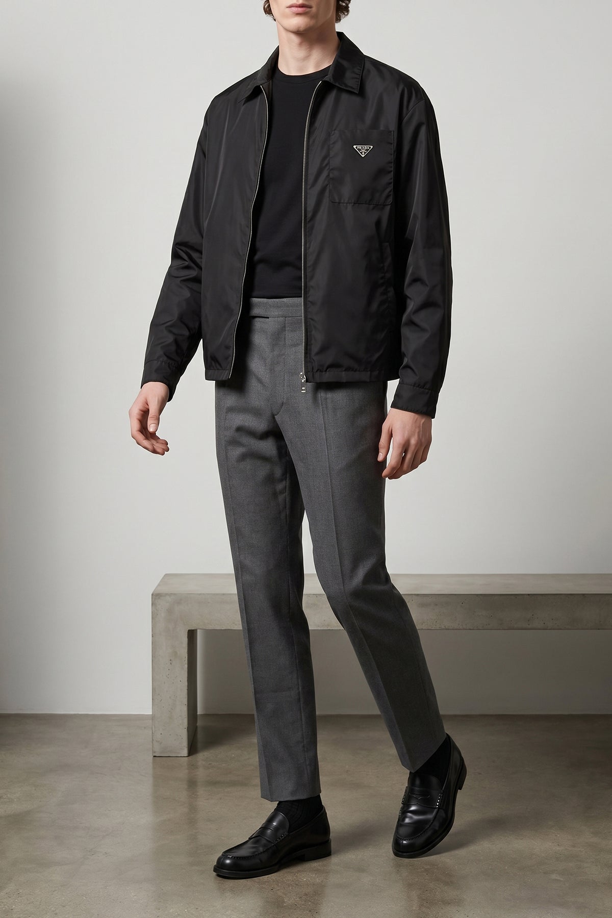 re-nylon feather shirt