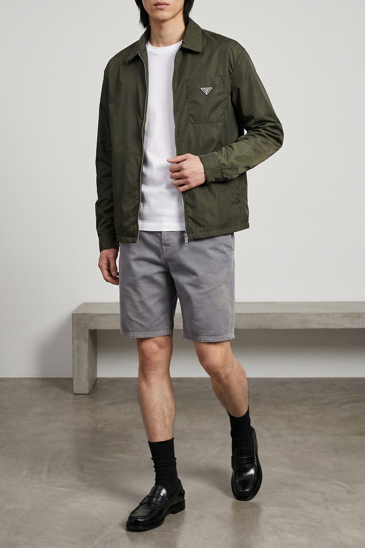 re-nylon feather shirt