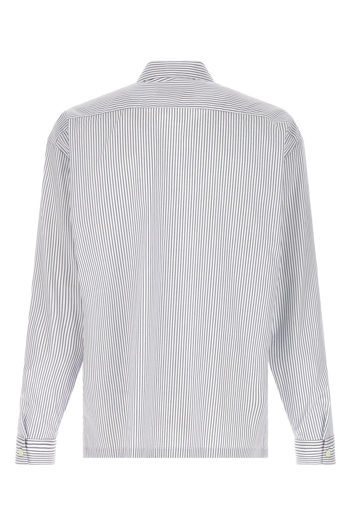 striped light cotton poplin shirt