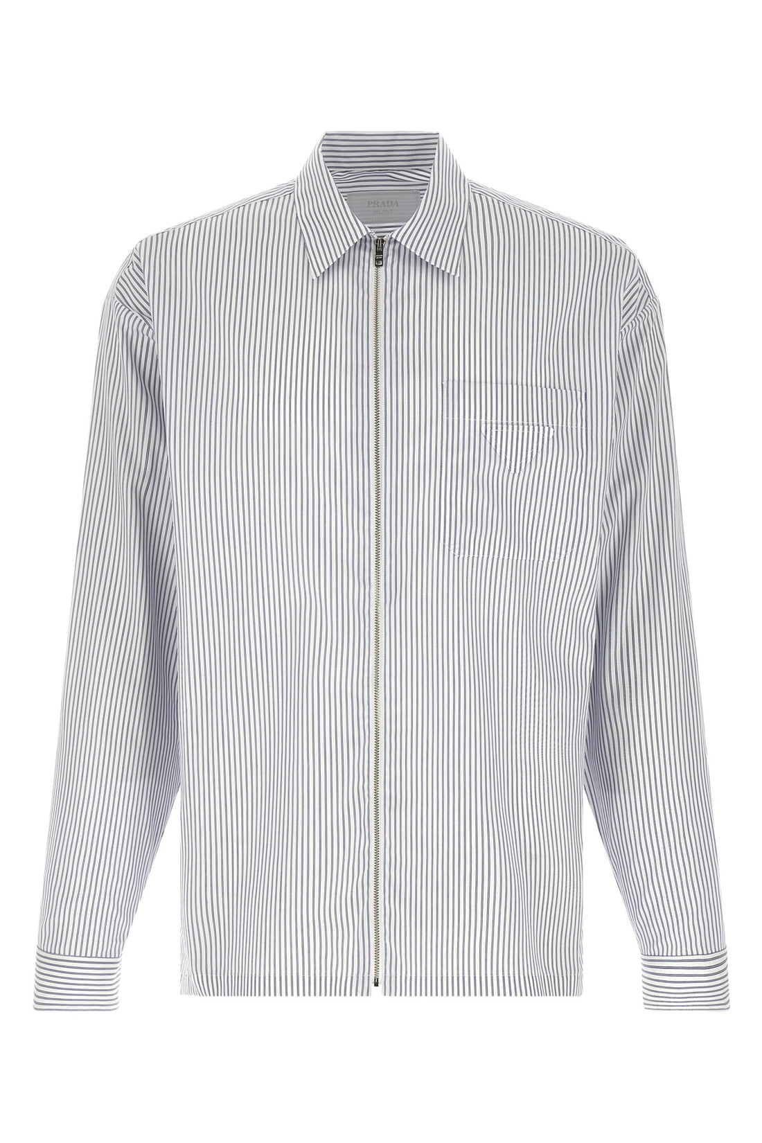 PRADA L striped light cotton poplin shirt
