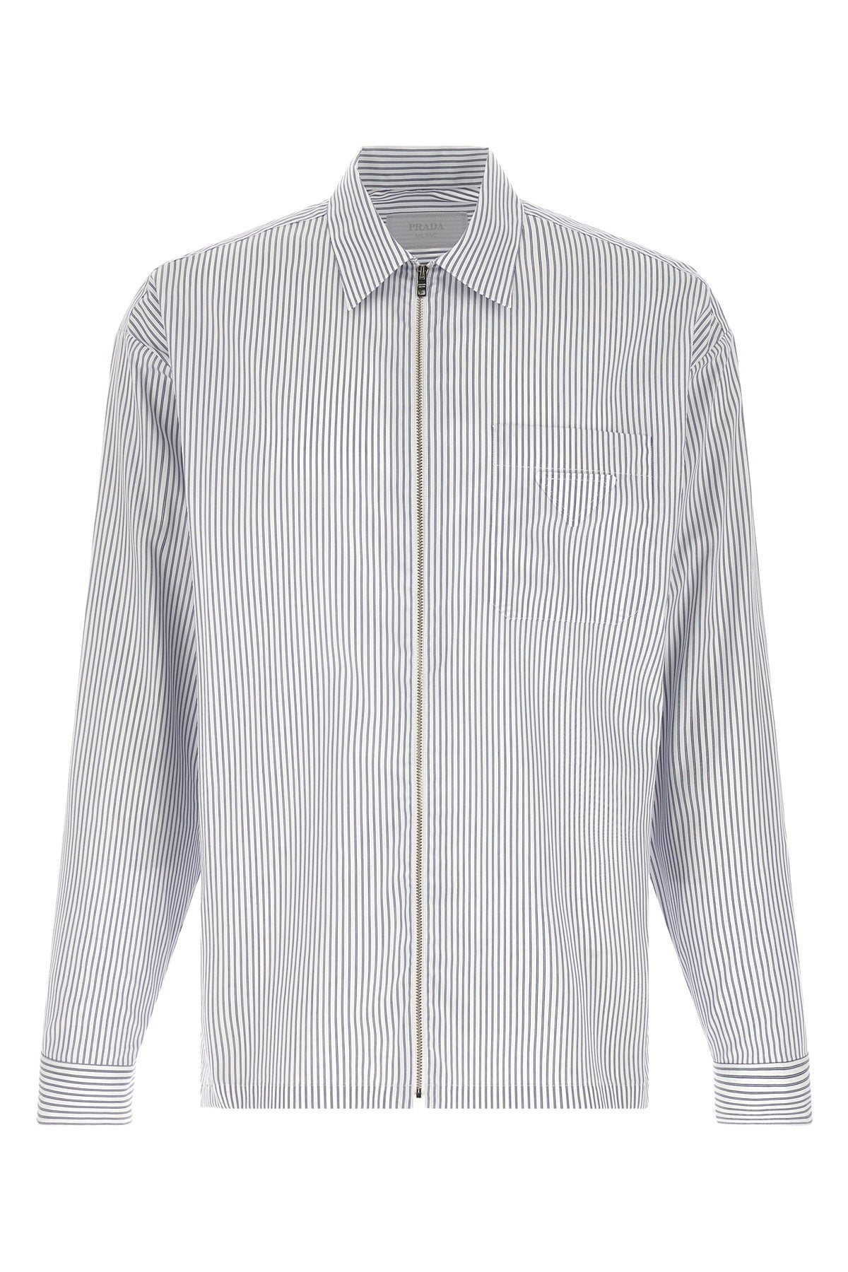 striped light cotton poplin shirt