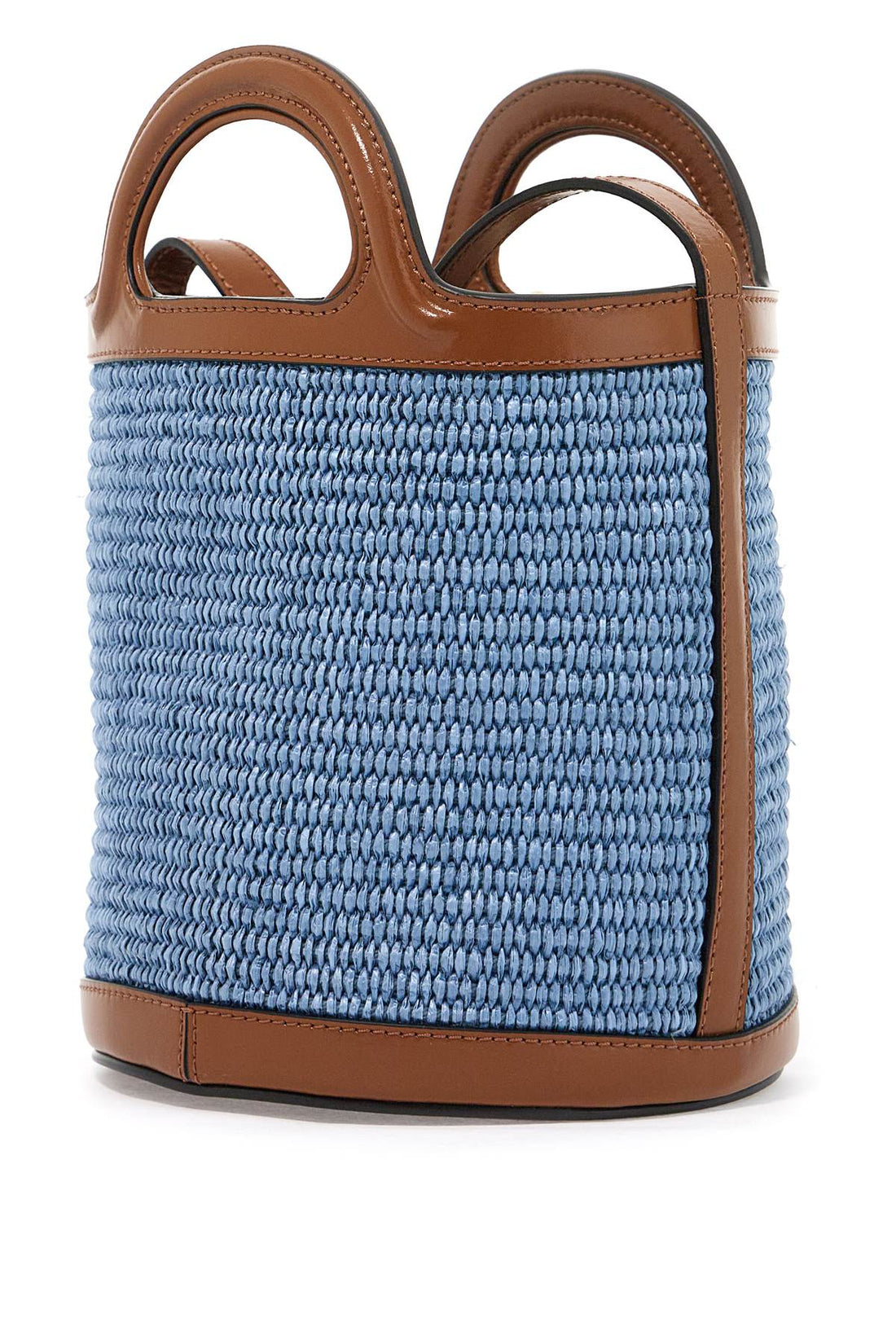 raffia tropicalia bucket bag