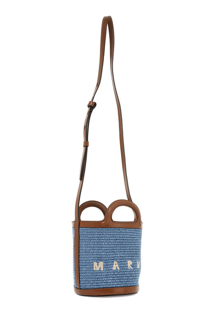 raffia tropicalia bucket bag