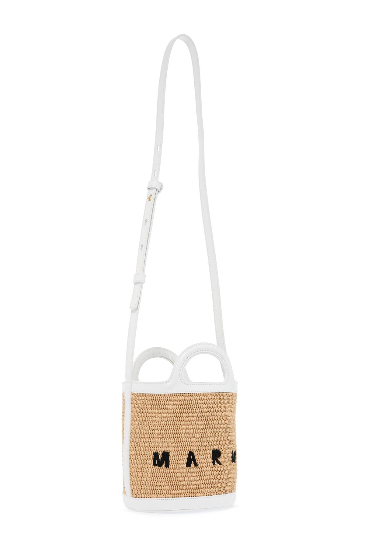 raffia tropicalia bucket bag