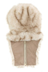 the herno hooded collar redefines winter accessories through a luxurious and fun
