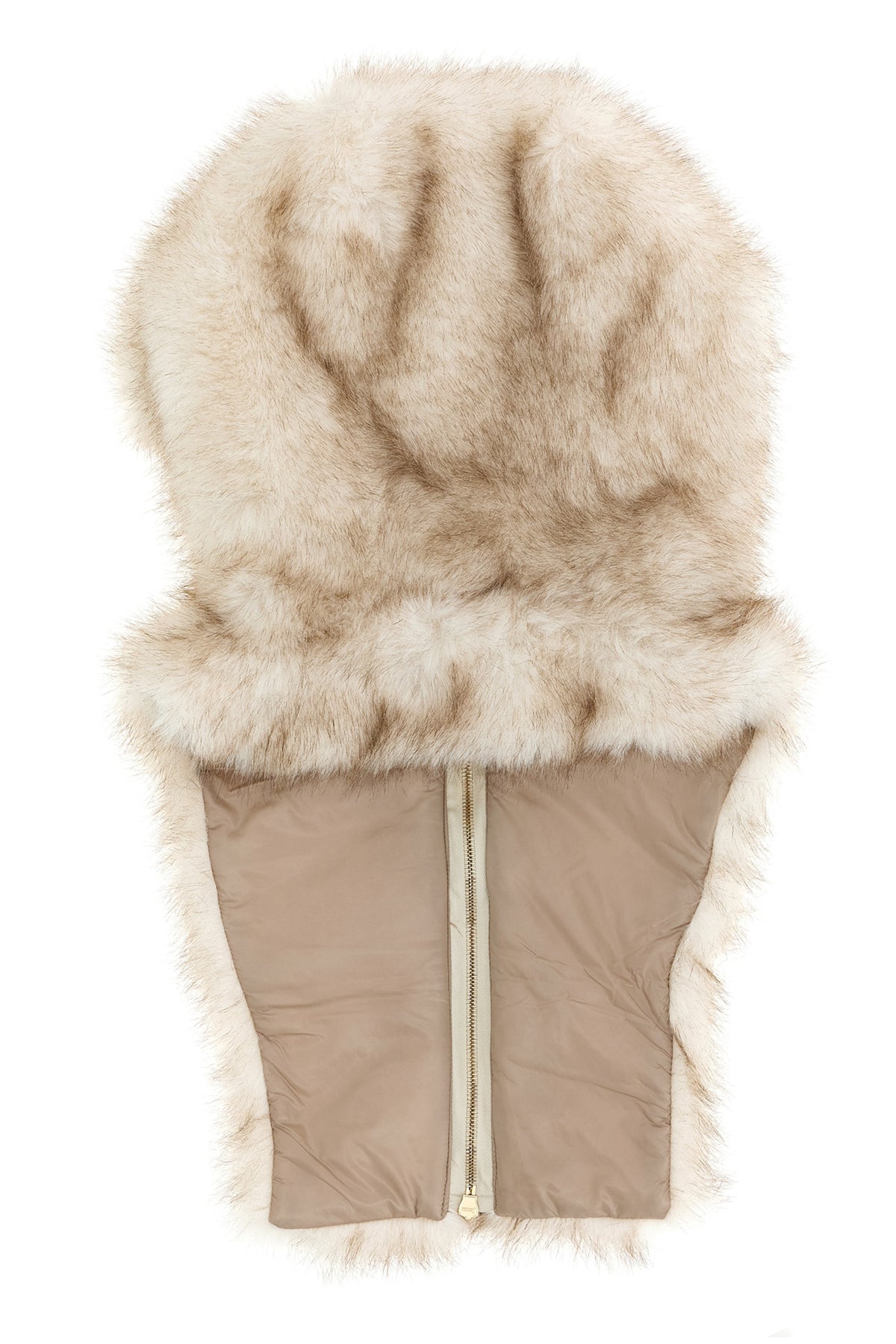 the herno hooded collar redefines winter accessories through a luxurious and fun