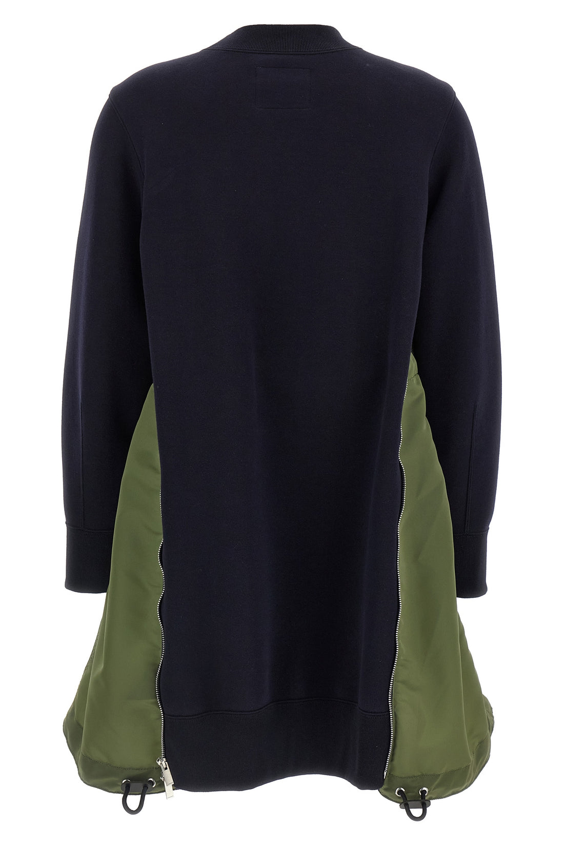 SACAI 2 sponge cotton blend mini dress
