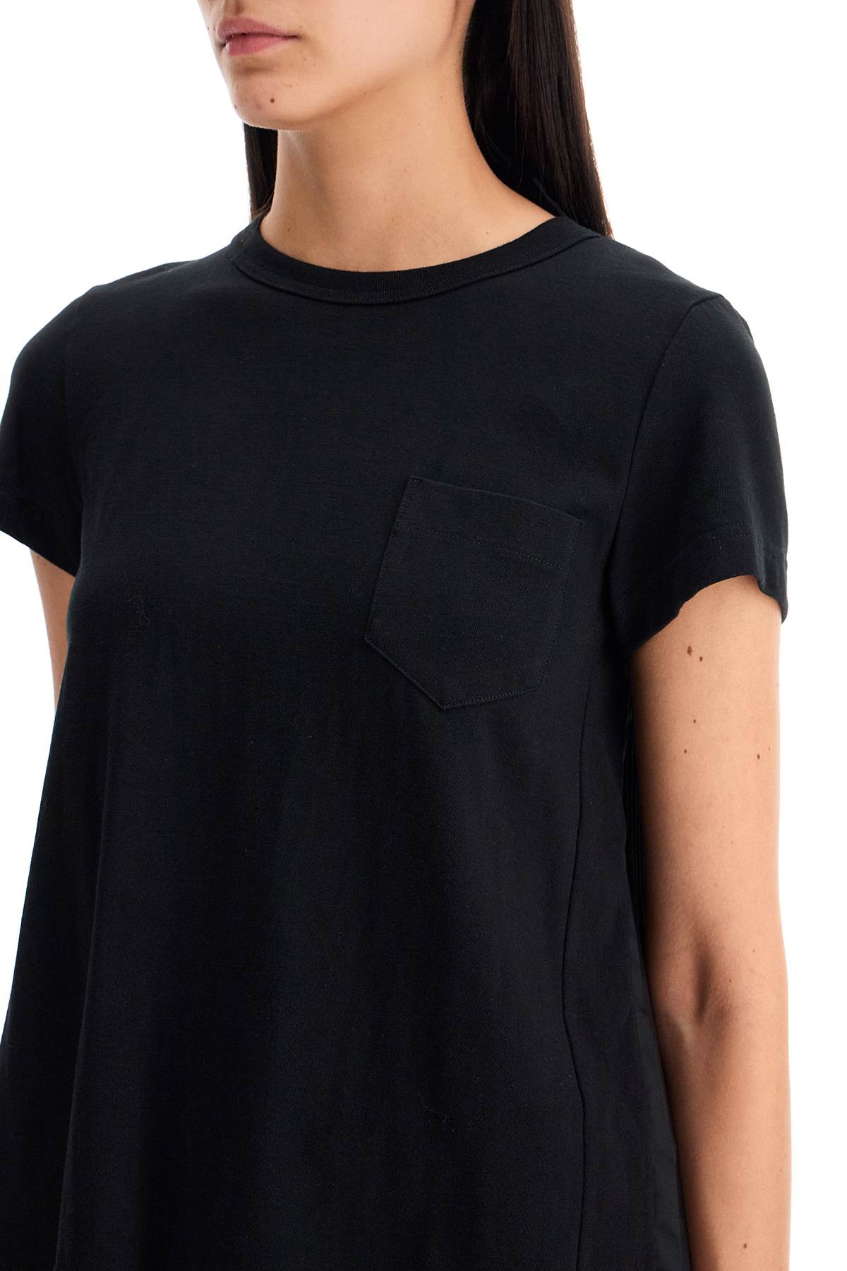 pleated back t-shirt