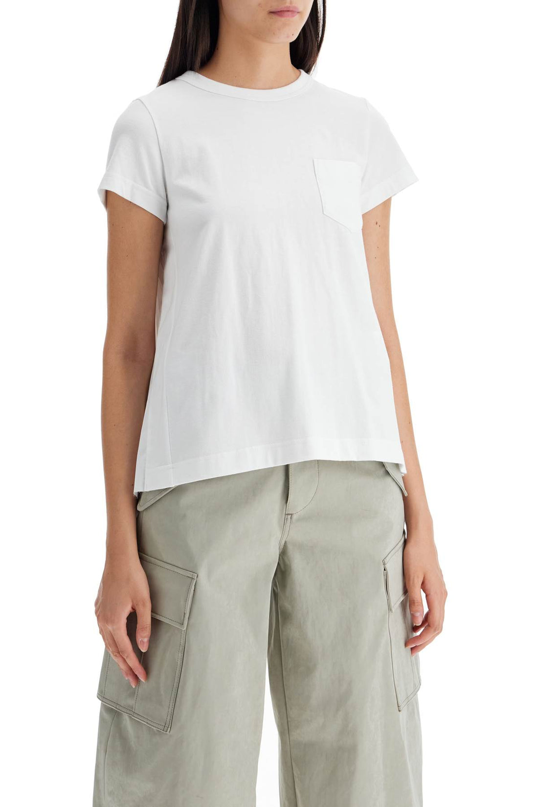 pleated back t-shirt