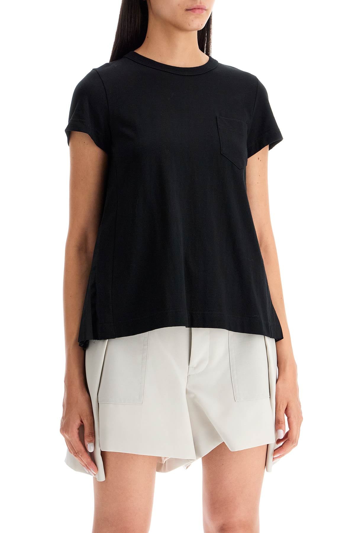 pleated back t-shirt