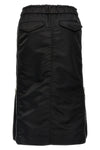 nylon twill midi skirt