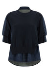 shirt-style back in cotton denim