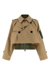 double layer trench coat