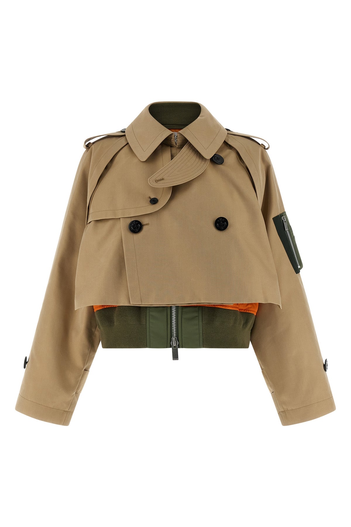 double layer trench coat
