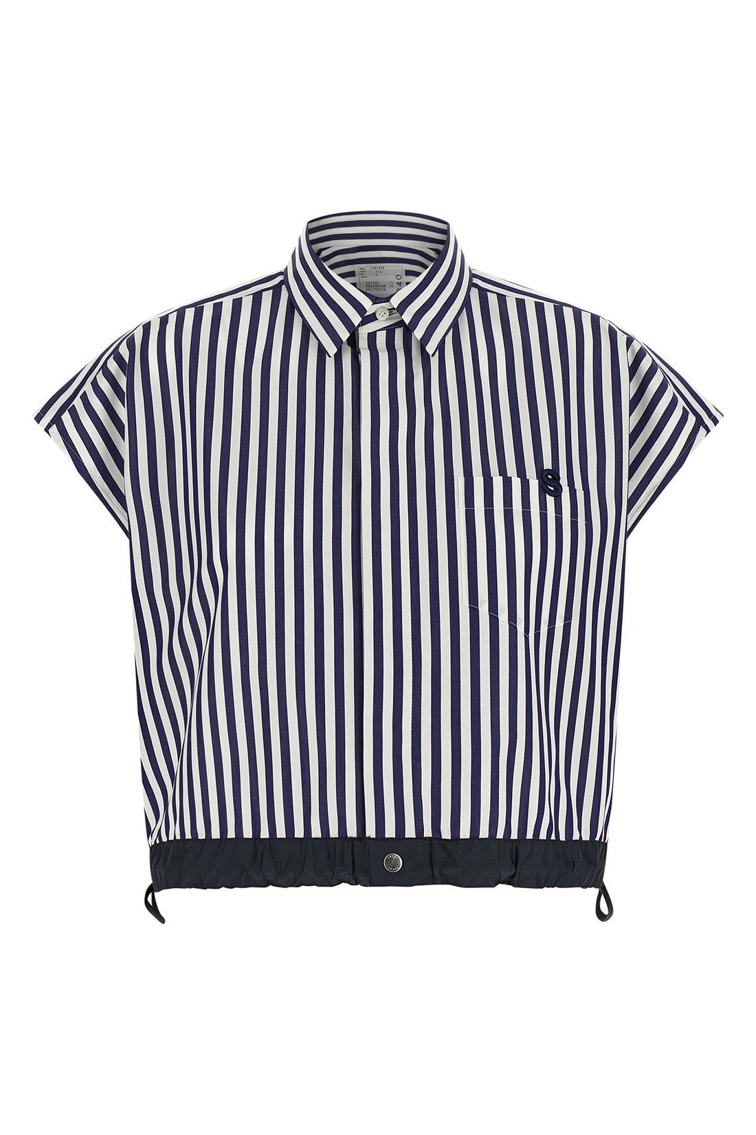 SACAI 3 striped cotton poplin shirt