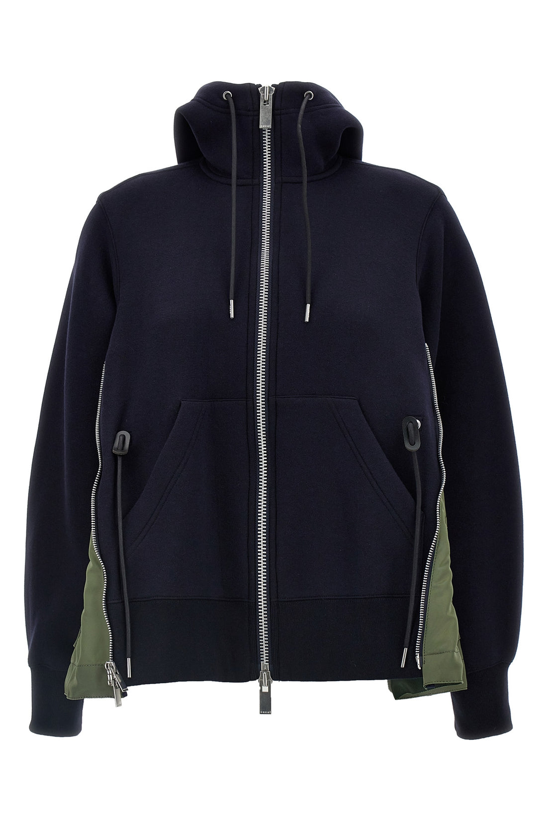 SACAI 2 sponge cotton blend hoodie
