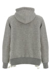 sponge hoodie in mélange cotton blend