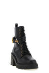 the pinko altea 01 ankle boots are made of fine black calf leather