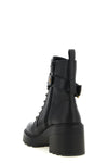 the pinko altea 01 ankle boots are made of fine black calf leather