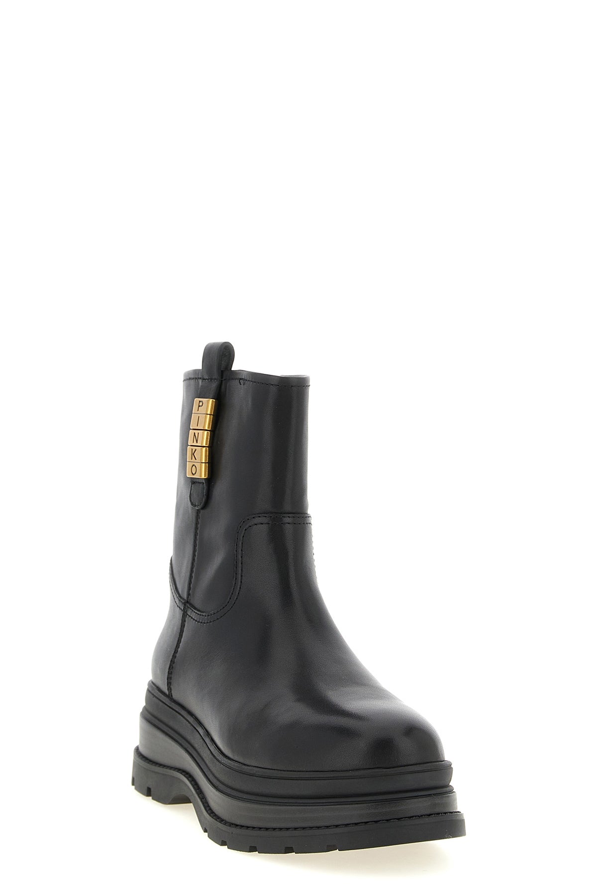 the pinko eva 02 ankle boots feature a pure cowhide construction