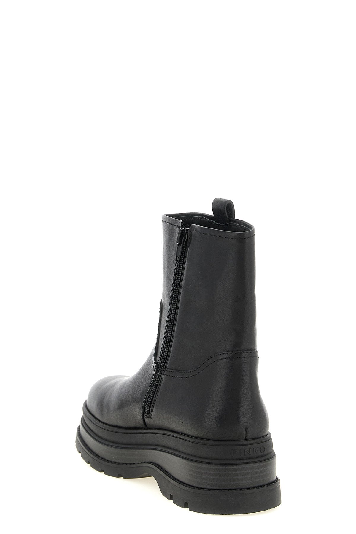 the pinko eva 02 ankle boots feature a pure cowhide construction