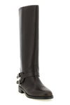 chevalpinko high boots define the silhouette through a rigorous construction in