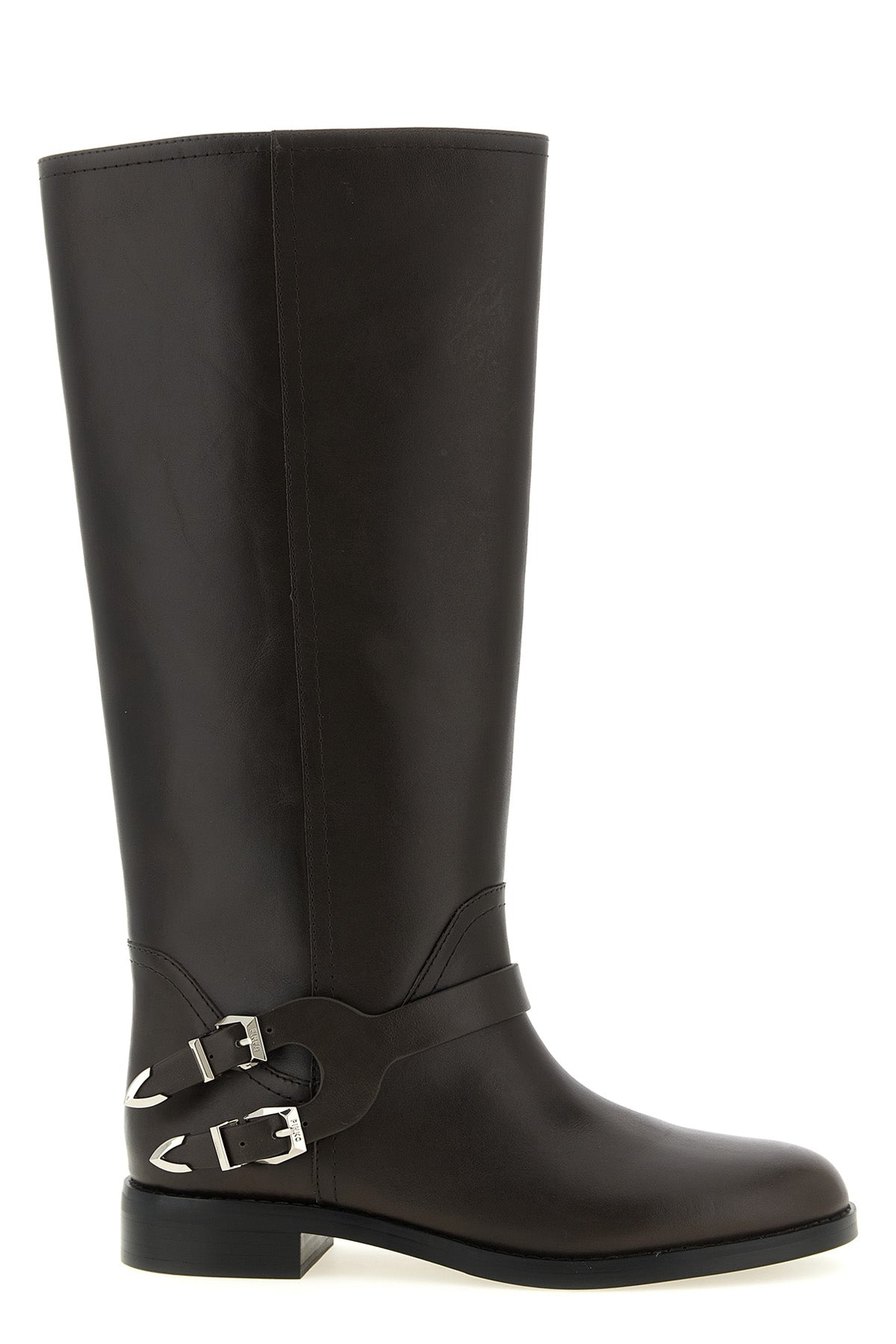 chevalpinko high boots define the silhouette through a rigorous construction in