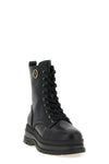 the pinko lace-up ankle boots redefine urban volumes through a rigorous construc