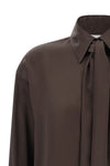 misenithes helen mini chemisier dress redefines the codes of elegance through