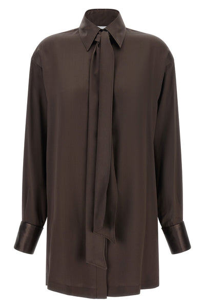 misenithes helen mini chemisier dress redefines the codes of elegance through