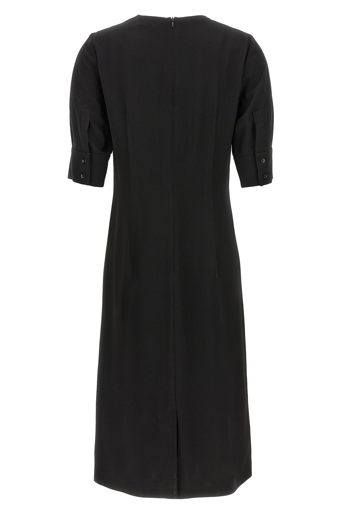 SPORTMAX 38 sele viscose crewneck dress